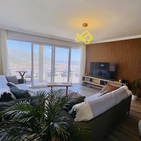 Apartament Luna House - Manzara, Jakuzi, 4 Yatak Odasi *